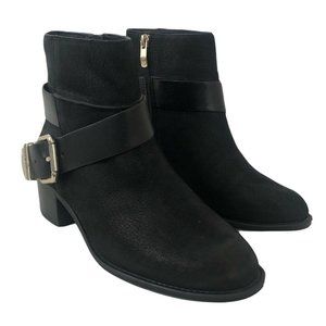 Vince Camuto Size 7 Romeo Black Leather Bootie